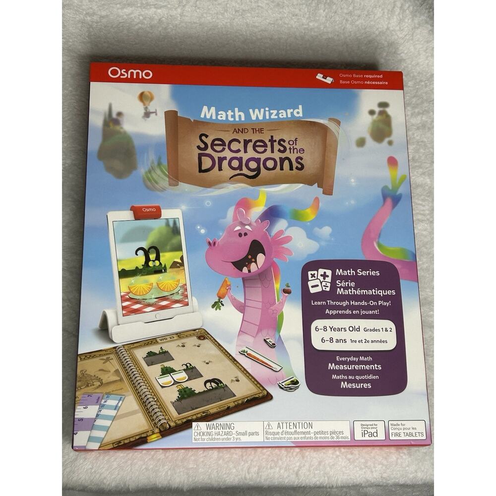 Osmo Math Wizard & Secrets of Dragons Interactive Learning Game NEW